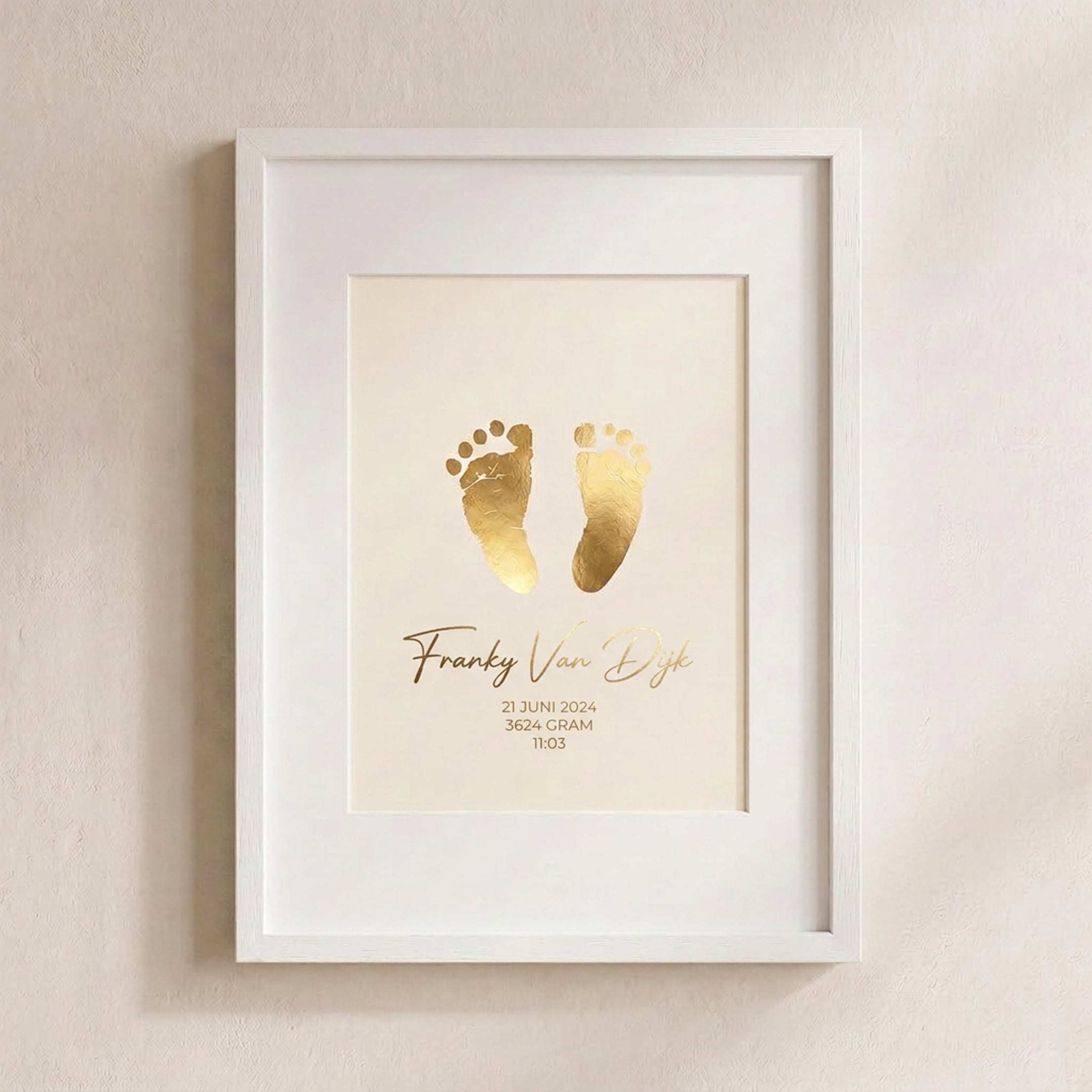 Baby Hand- und Fußabdruck Erinnerung mit Folienprägung sjeize ssss