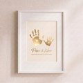 Ouder & Baby hand- & voetafdruk met foliedruk