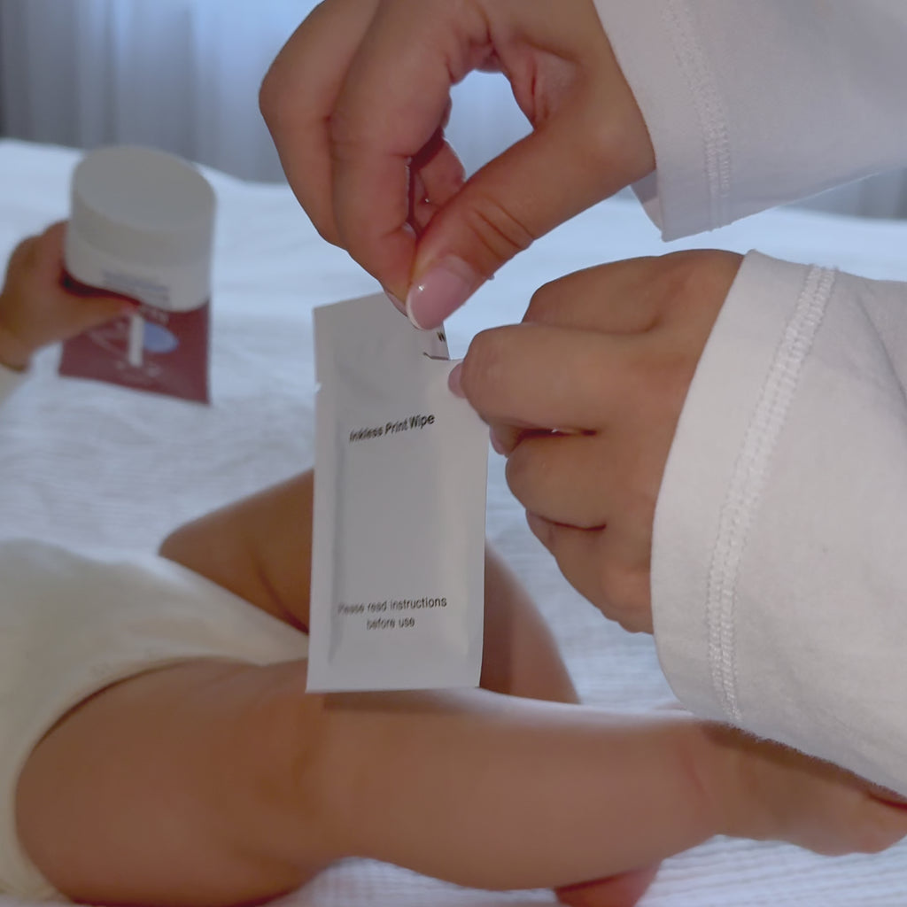 Baby hand- & voetafdruk met foliedruk