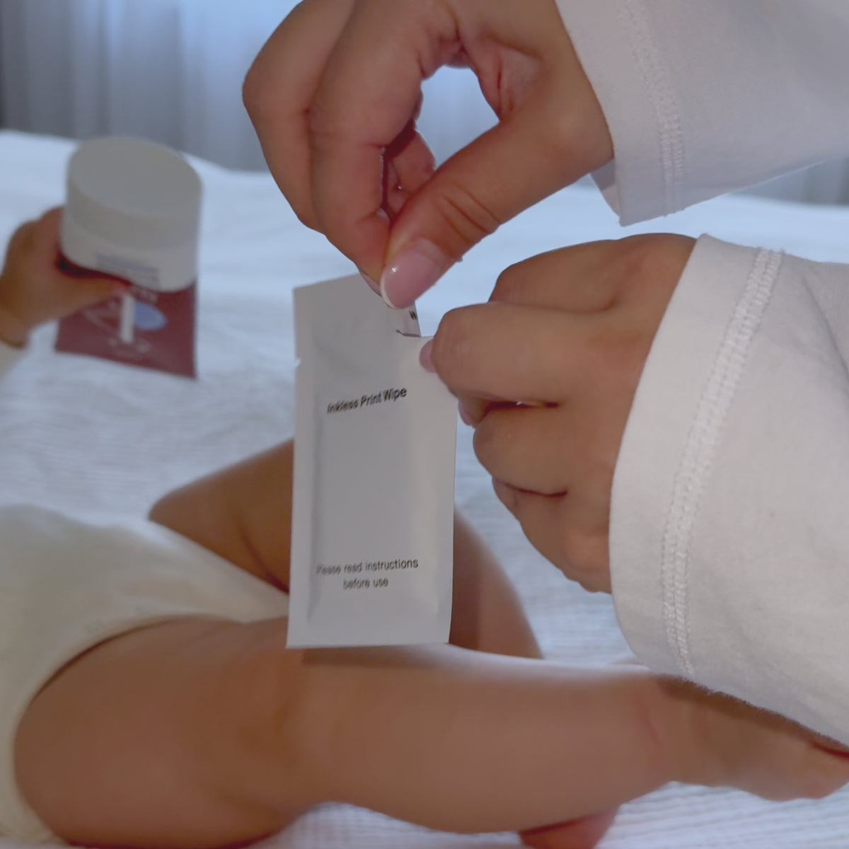 Baby hand- & voetafdruk met foliedruk